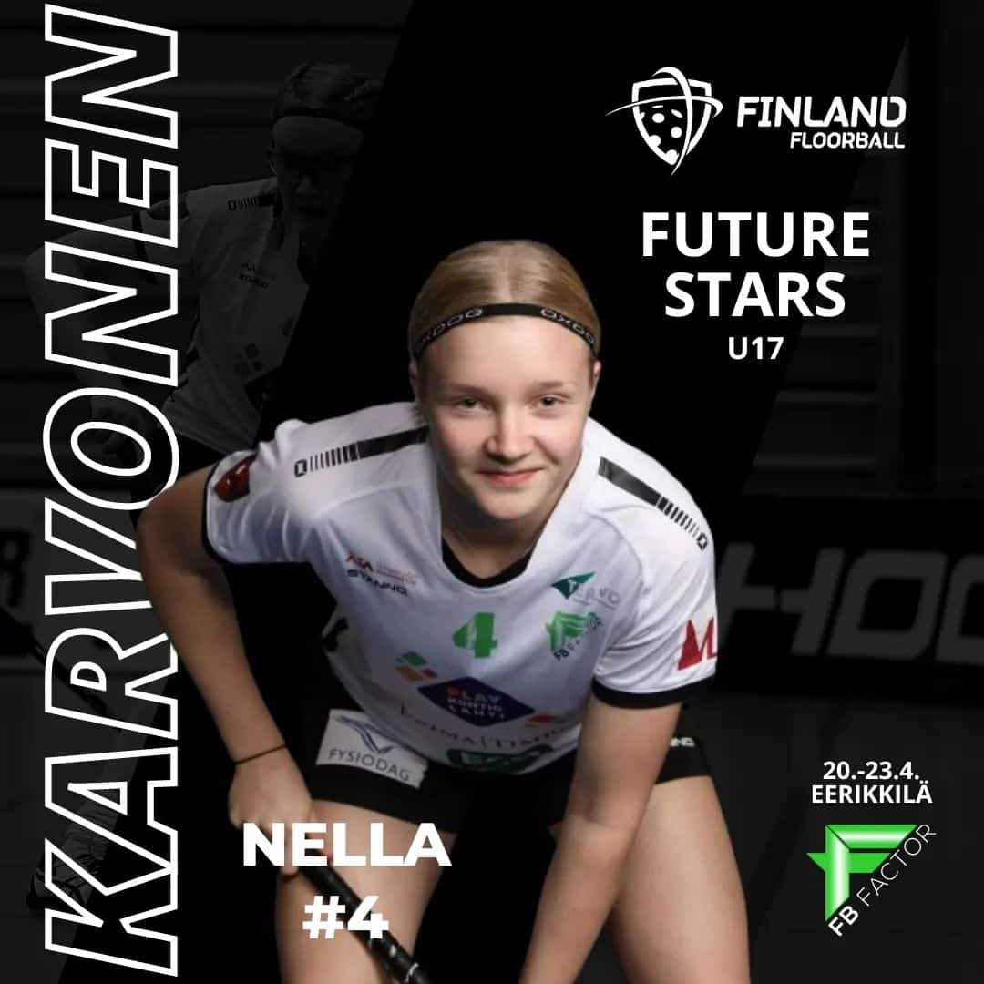 Nella Karvonen Valittiin U17 Maajoukkueeseen Floorball Future Stars ...