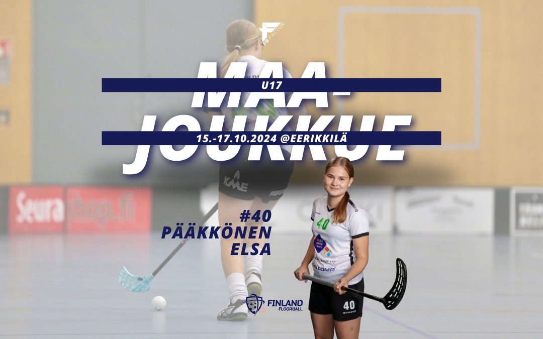 Elsa Pääkkönen valittii U17 maajoukkueleirille