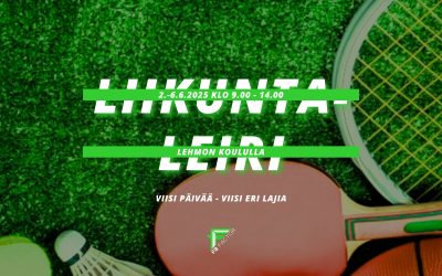 FB Factorin kesäleiri pidetään 2.-6.6.2025 Lehmon koululla