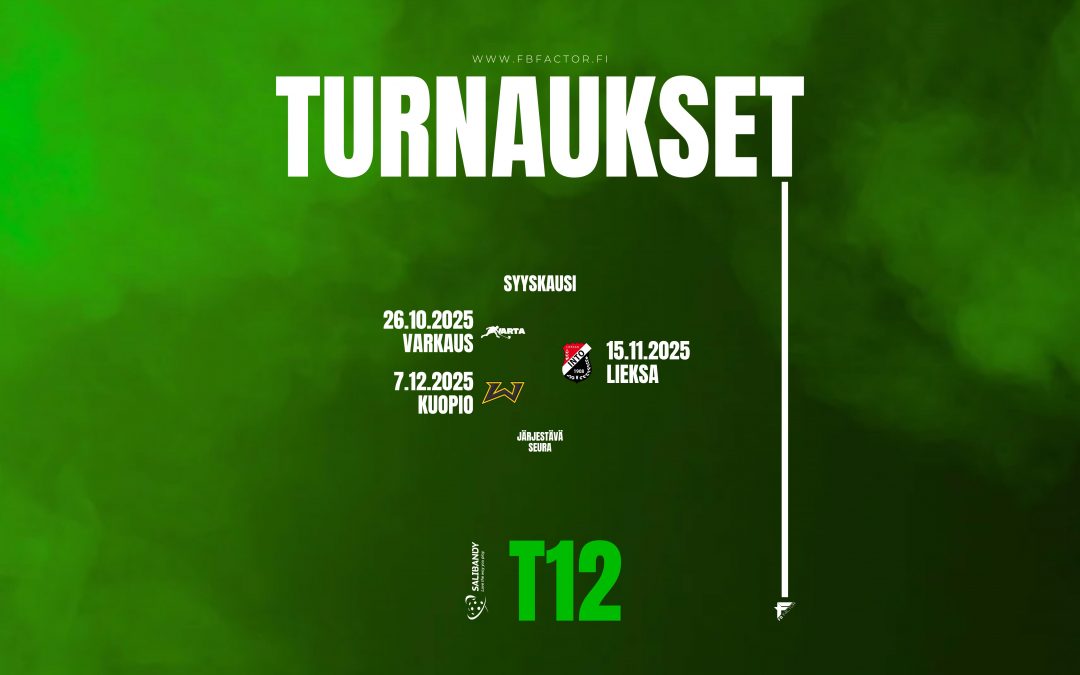 T12 tyttöjen syyskauden otteluohjelma on selvillä