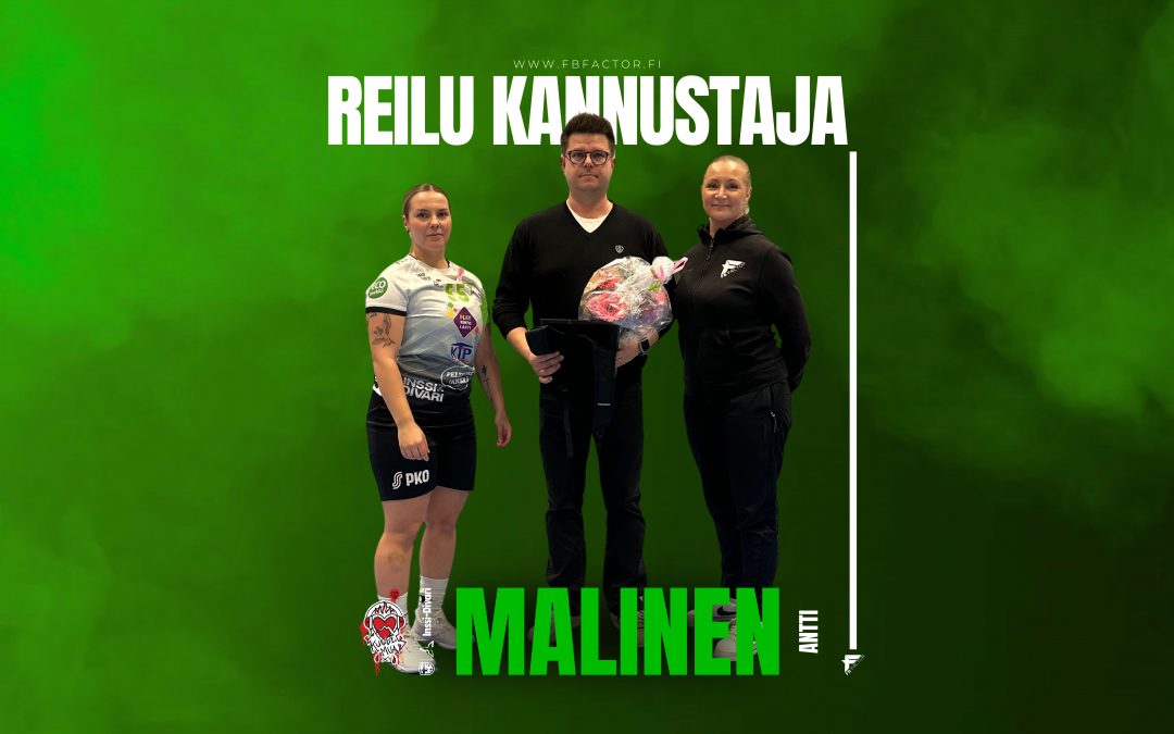 Factorin Reiluna kannustajana palkittiin Antti Malinen