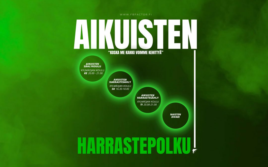 Lähde mukaan aikuisten harrastepolulle