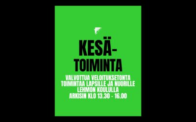 Uutta toimintaa lapsille ja nuorille kesän ajalle