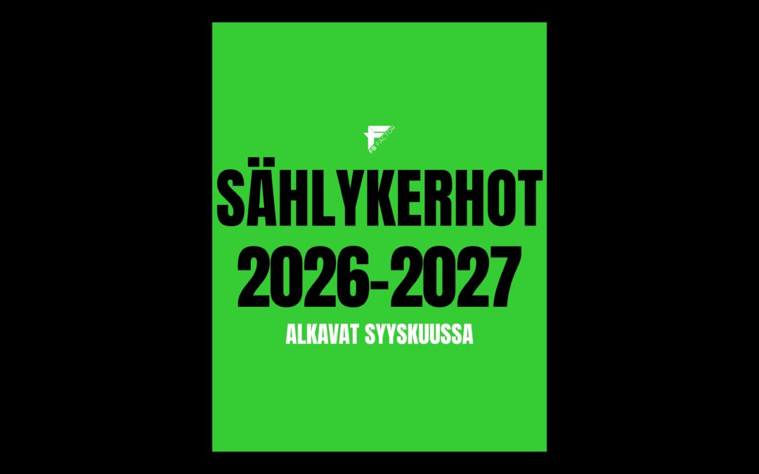 Sählykerhoryhmiin ilmoittautuminen on avattu