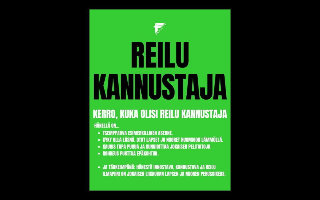  Kerro kuka olisi reilukannustaja